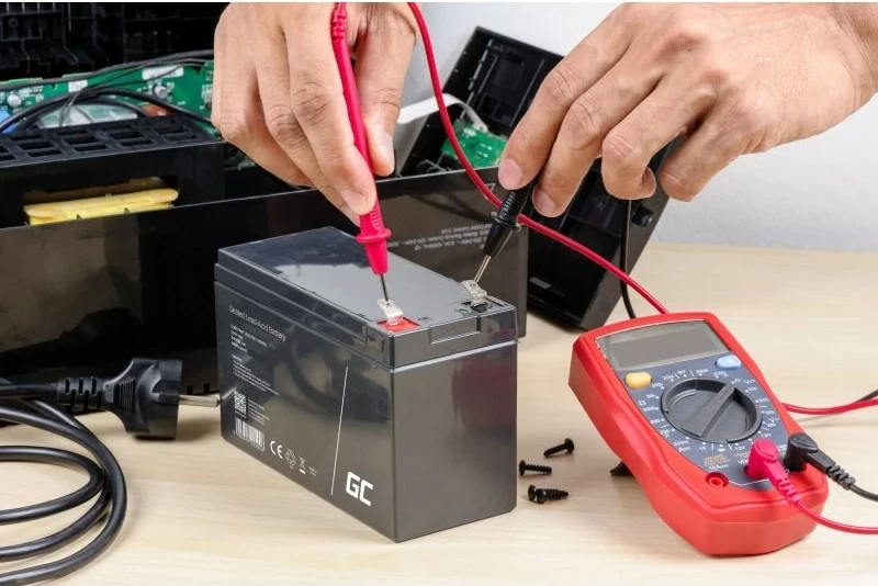 Industrijska baterija Green Cell AGM37, 4000 mAh, 4 V, črna