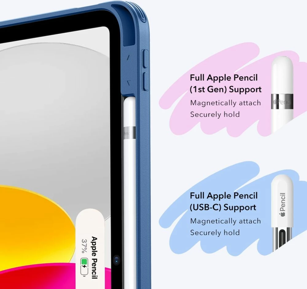 Ovitek Flip Hybrid ESR za iPad 10,9" (2022) / iPad 11" (2024), moder