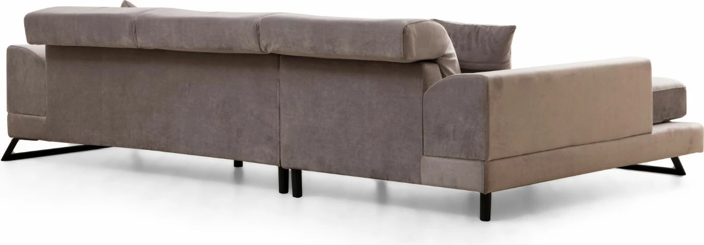 Kotna sedežna garnitura Frido, svetlo siva, Atelier del Sofa (Chl+3R)