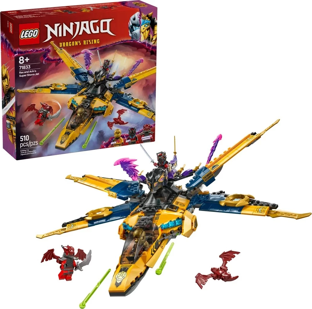 Super Storm Jet Ras in Arin, LEGO NINJAGO 71833, 510 kosov