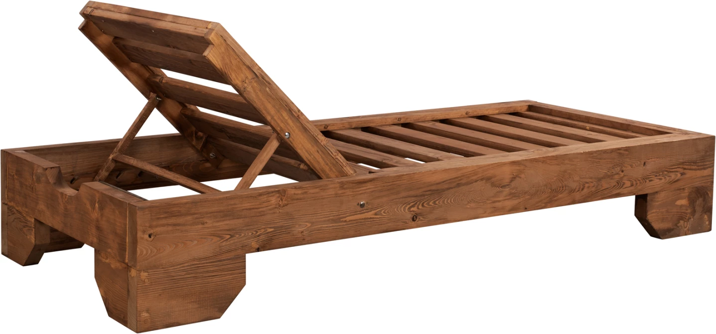 Profesionalno ležišče iz lesa Macadonia FH5646.01 oreh 204X77,5X29cm