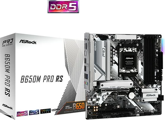 Matična plošča ASRock B650M PRO RS, Socket AM5, DDR5, mATX