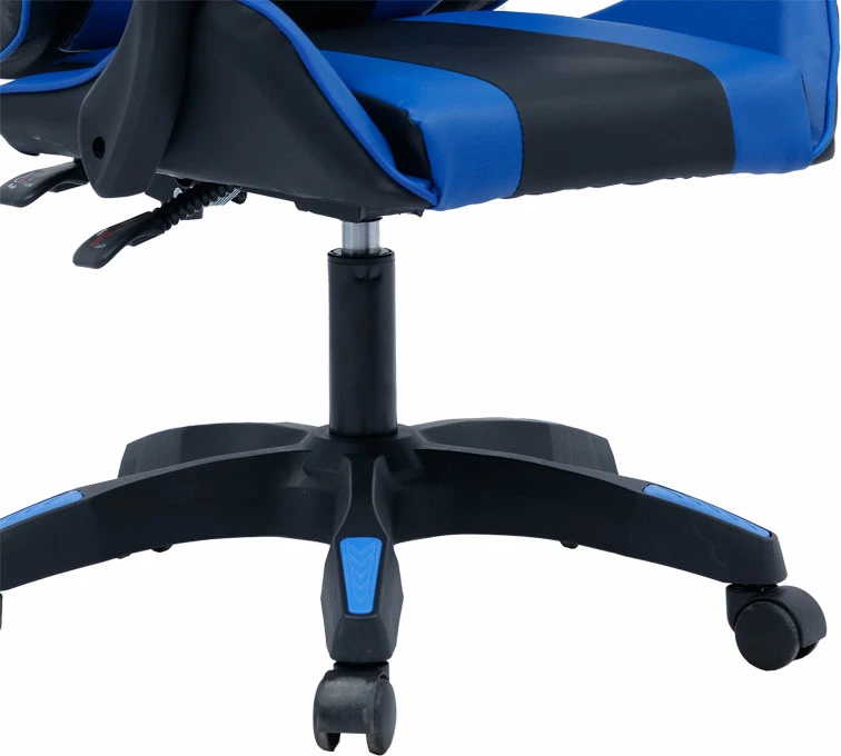 Gaming stol William, PU, črno-moder