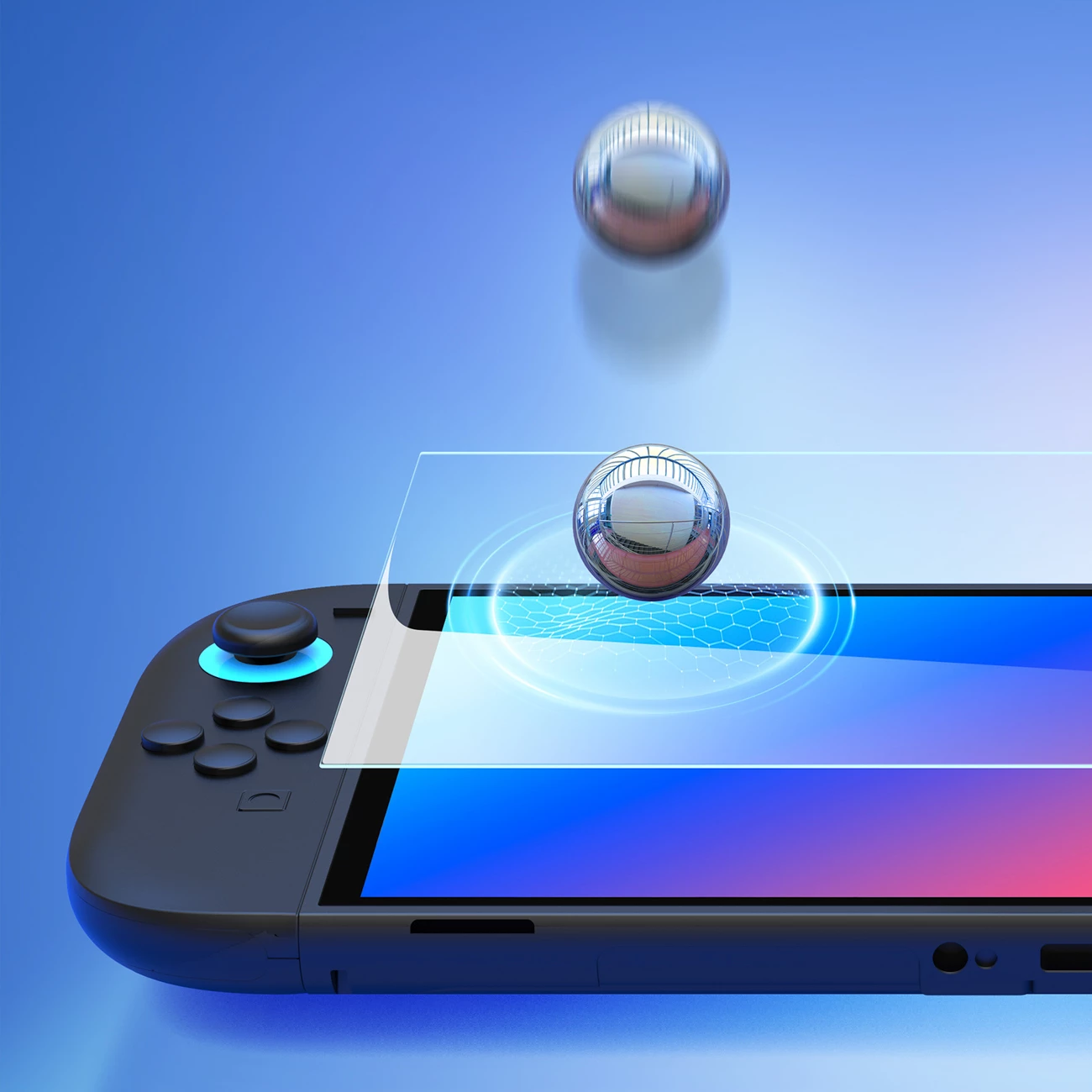 Zaščitno kaljeno steklo HD za Nintendo Switch 2, Dux Ducis, 9H, 92% prosojnost, montažni okvir