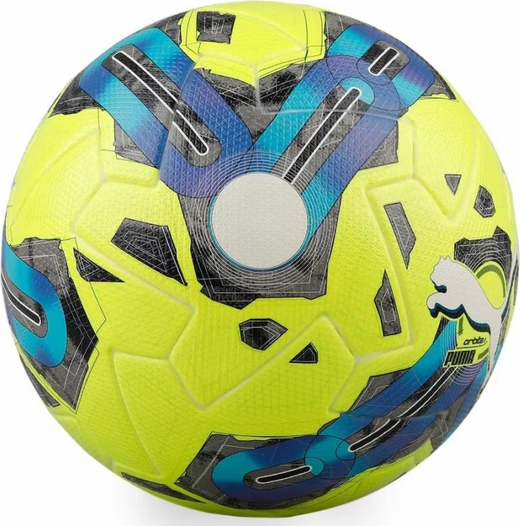 Nogometna žoga Orbita 1TB FIFA Quality Pro, Puma, modro‑rumena, moški in ženske