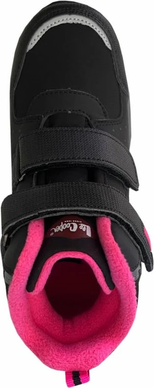 Visoke otroške superge Lee Cooper, črno-roza