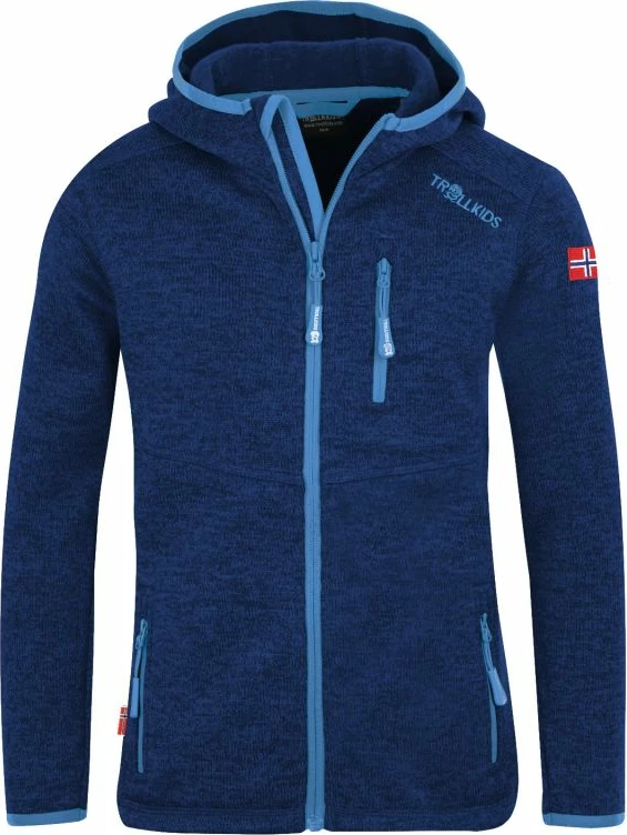 Mehak otroški pulover/eni suknjič Trollkids, moder