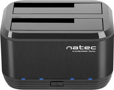 Docking postaja za HDD/SSD 2,5'' + 3,5'', USB 3.0, črna, Natec Kangaroo Dual NSD-0955