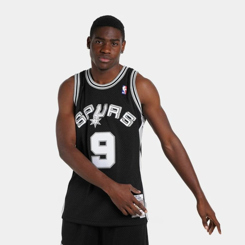Basketball dres Mitchell & Ness San Antonio Spurs, črn