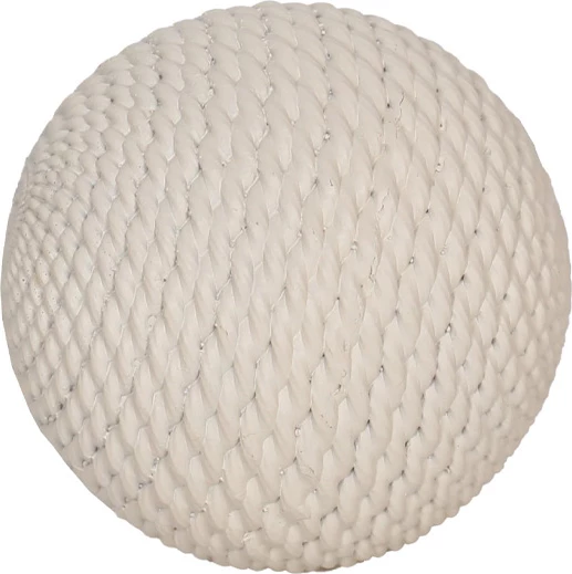 Dekorativna krogla Amelia, smola, bež, 12x12x12 cm