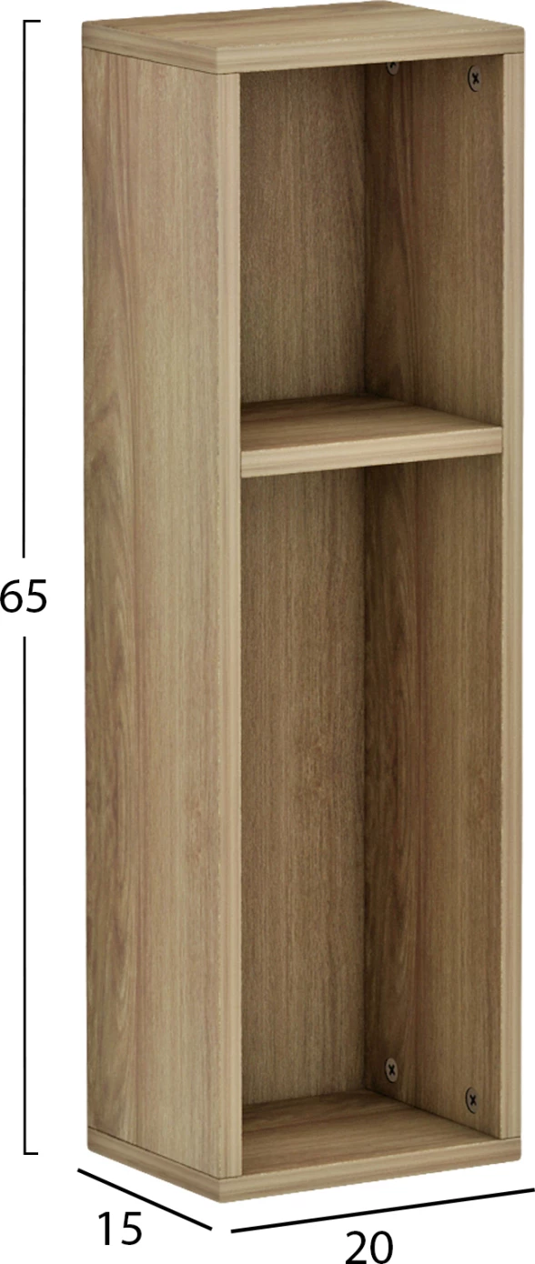 Stenska nočna omarica BONEN FH9070.11 melamin v naravni barvi 20x15x65H cm