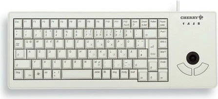 Trackball-tastatura Cherry XS, polna velikost, žična, USB, QWERTZ, siv