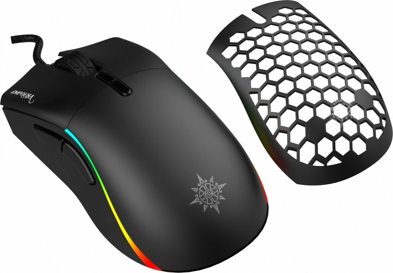 Gaming miš Inca IMG-GT20, 10000 DPI, RGB, 7 gumbov, USB, črn