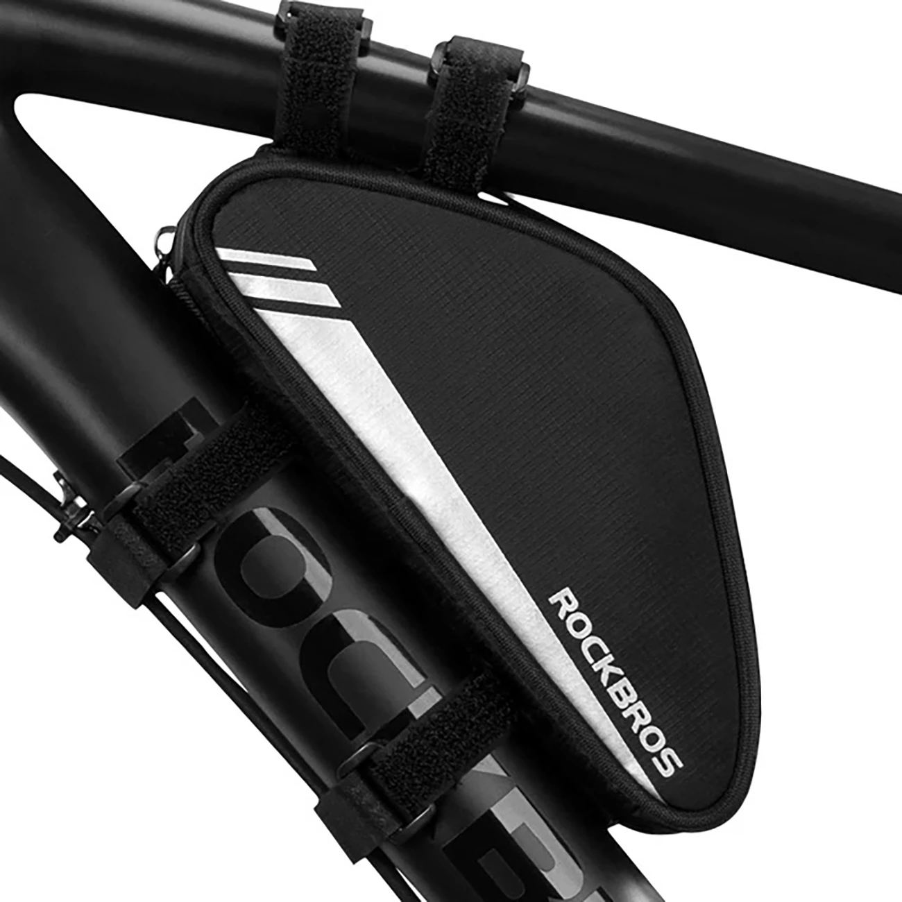 Trekotni okvirna torba za kolo Rockbros B55-BK, 0,7 L, najlon, črna