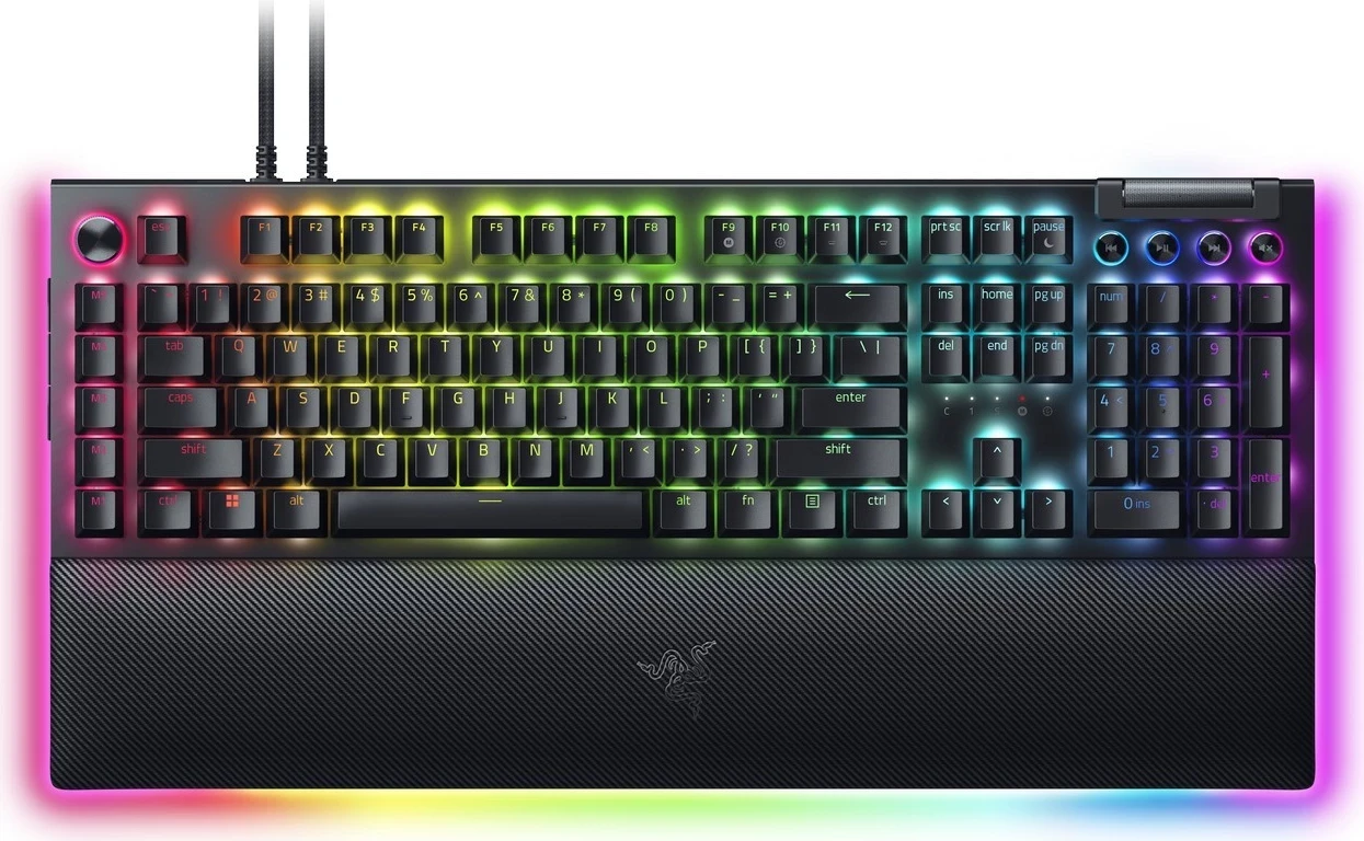 Mehanska igralna tipkovnica Razer BlackWidow V4 Pro, črna