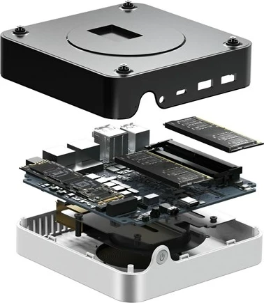 Mini računalnik CHUWI LarkBox X, Intel N N100, 12 GB RAM, 512 GB SSD, bel
