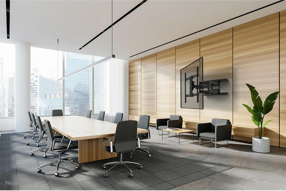 Stenski nosilec za TV, Neomounts WL40S-950BL18, 125 kg, 55-110", 800 x 600 mm, nastavljiva višina, črn