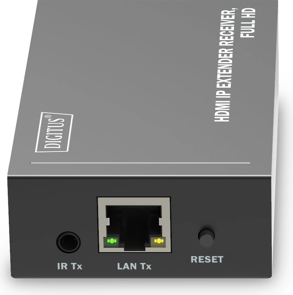 AV sprejemnik HDMI IP Extender Digitus, Full HD, 120 m, črn