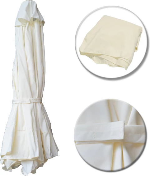 Nadomestna tkanina za 6 žarkov kremne barve za dežnik 2m FH6001