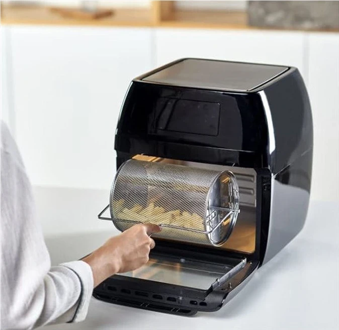 Friteza na zrak in pečica Black+Decker BXAFO1200E, 1700 W, črna