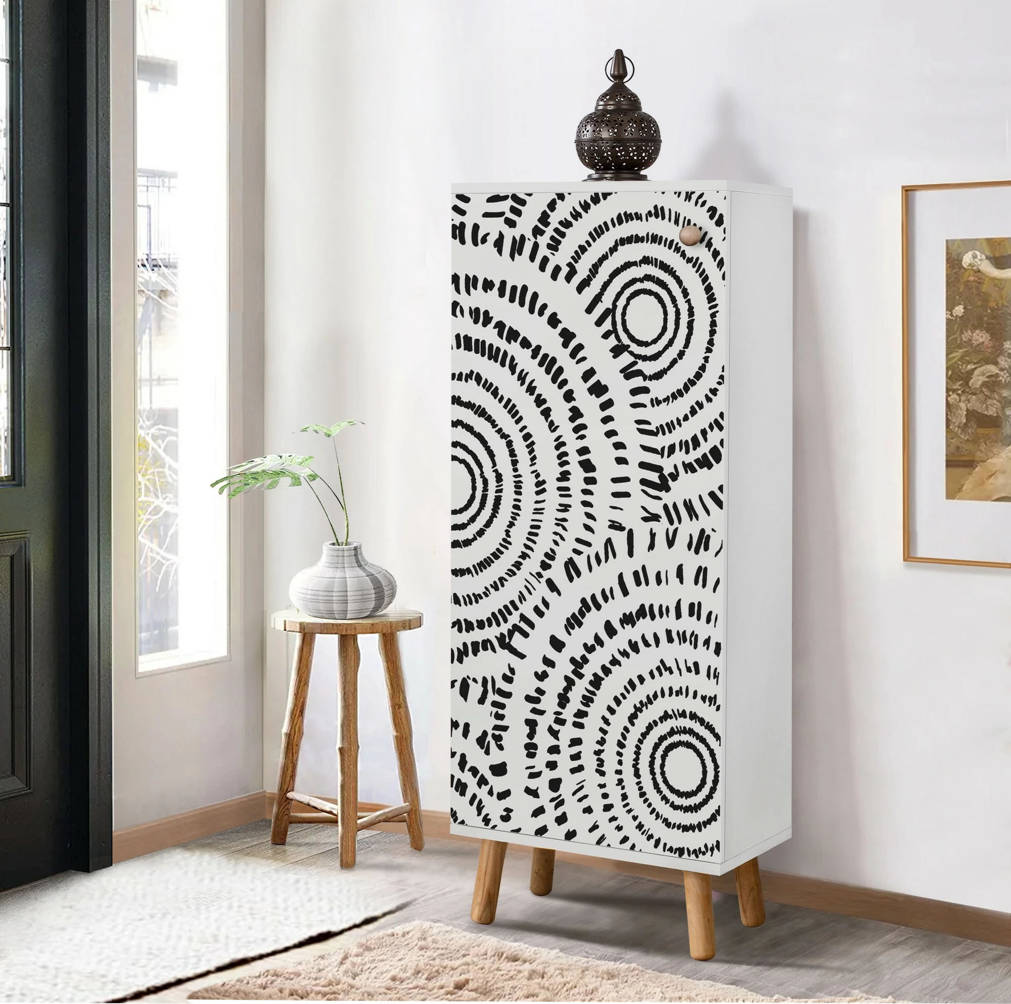 Omara za čevlje Hanah Home, Vegas - B 946, bela, 50x135x38 cm