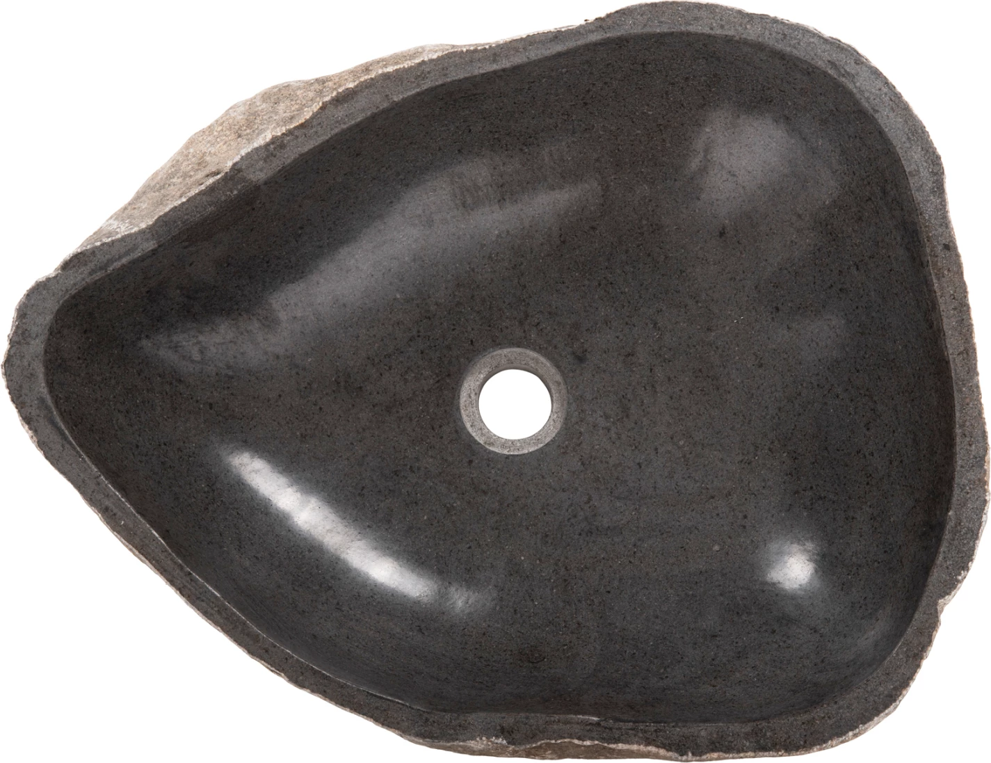 Kamnito korito izklesano sive barve 55x44x16 cm. FH4193