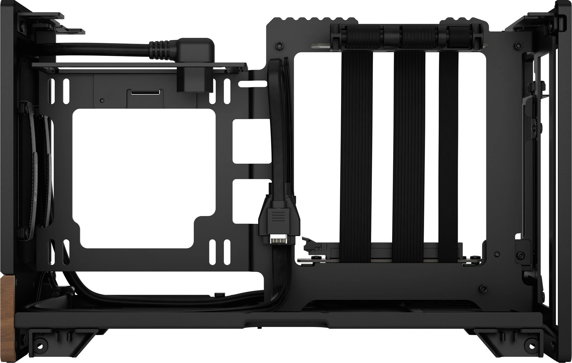 Računalniško ohišje Terra, Fractal Design, Mini-ITX, aluminij, oreh, grafit