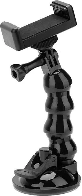 Nosilec s sesalno skodelico za športne kamere in telefone Telesin GP-SUC-006, črn