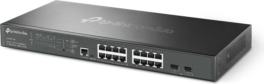 Managed preklopnik Omada 16 vrat 2.5G in 2 vrat 10GE SFP+, TP-Link, L2+, 2.5G Ethernet, PoE, za rack 1U