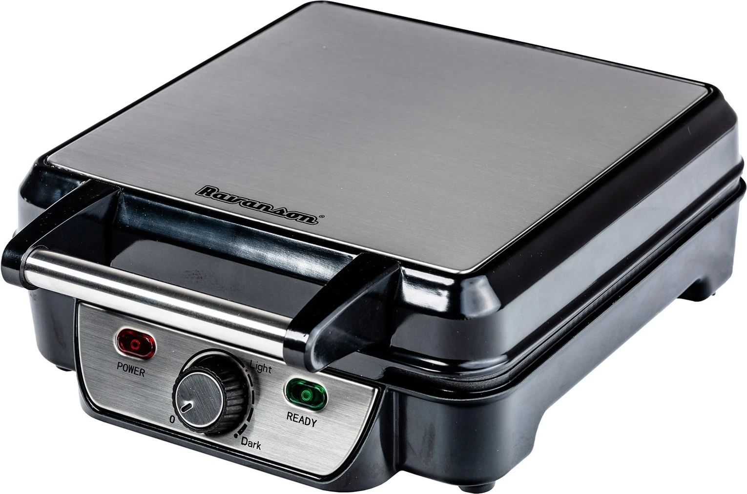 Toster za vaflje Ravanson GR-7030, 1100 W, srebrn