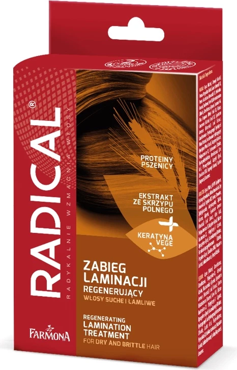 Regeneracijski laminirni tretma za lase Farmona Radical za ženske, 3 kosi