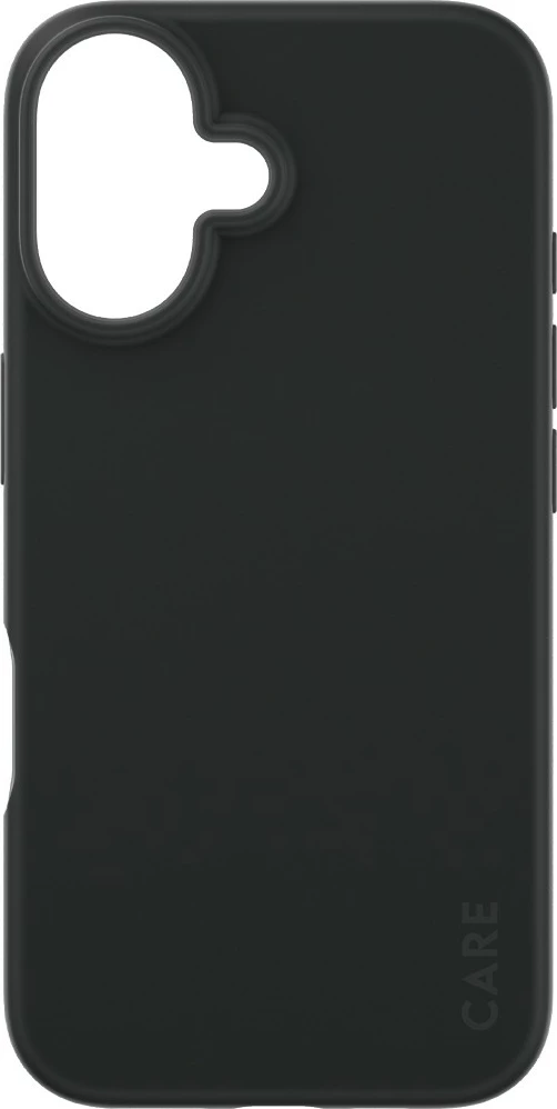 Zaščitni ovitek CARE Case Fashion za iPhone 16, PanzerGlass, silikon, črn