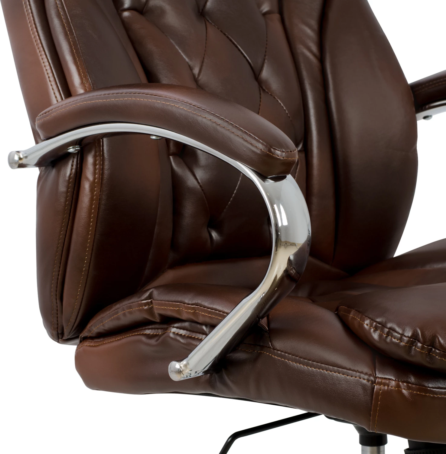 Direktorski pisarniški stol FH1099.09 rjave barve 65x73x125cm