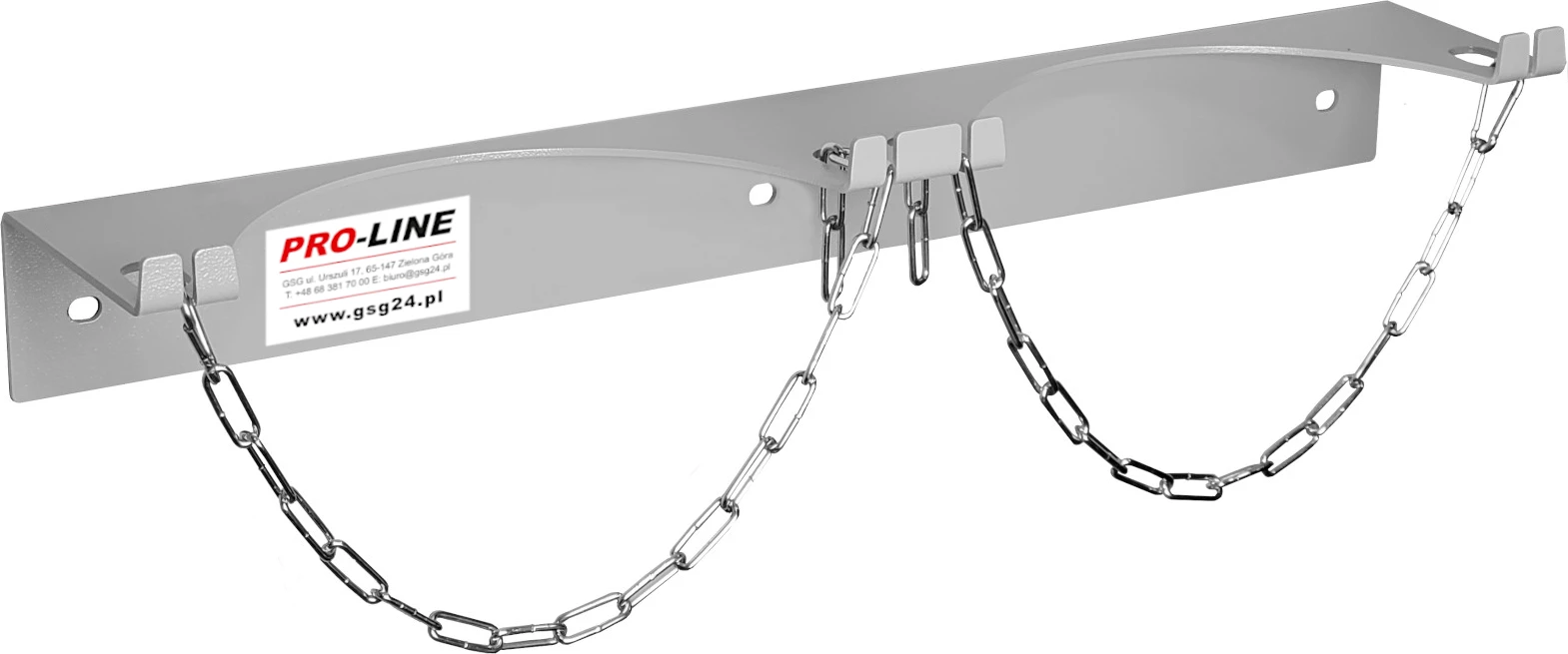 Nosilec za na steno za 2 plinski jeklenki Pro-Line 1013440, največji premer 250 mm, siv