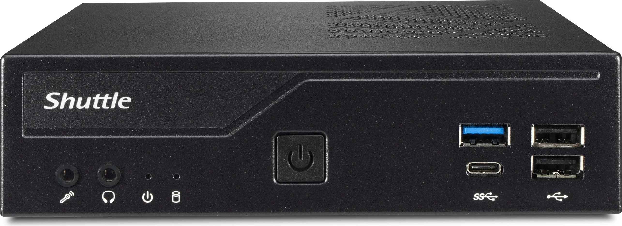 Kompakten Mini PC barebone Shuttle DH610, LGA 1700, 64 GB, črn
