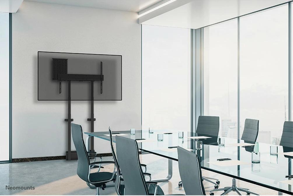 Motorni stenski nosilec za TV do 100 inčev, Newstar WL55-875BL1, črn