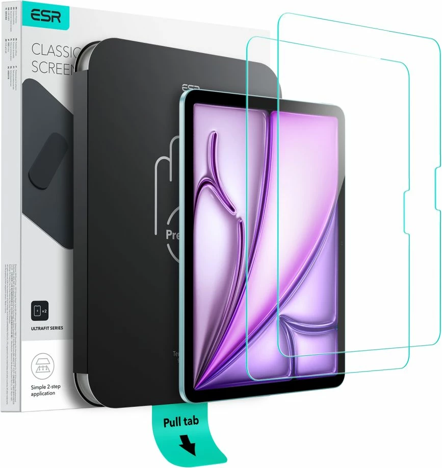 Zaščitno steklo za iPad Air 11" (2024/2025) ESR UltraFit, 2 kosa