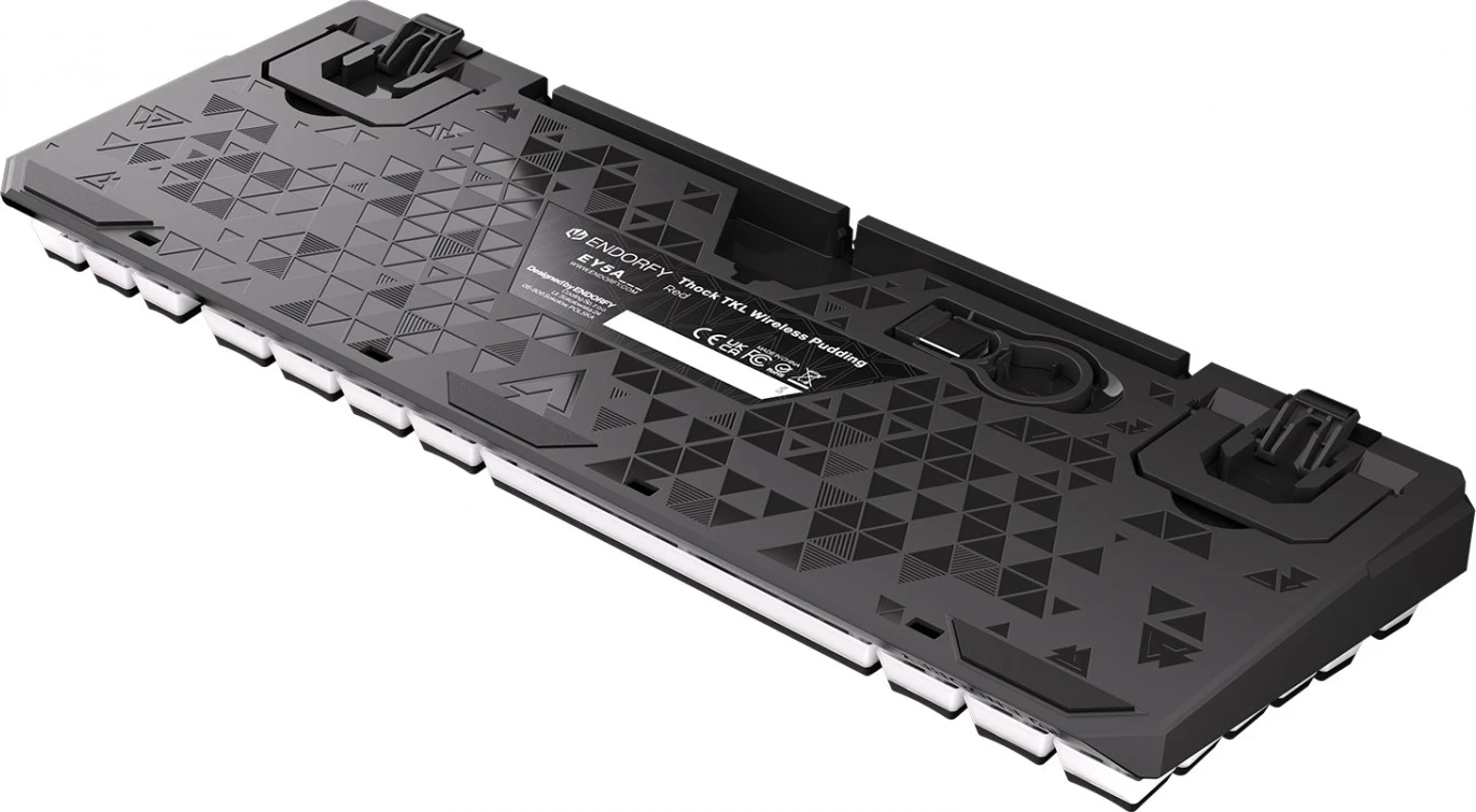 Brezžična tipkovnica Thock TKL z rdečimi Pudding tipkami, ENDORFY, RGB