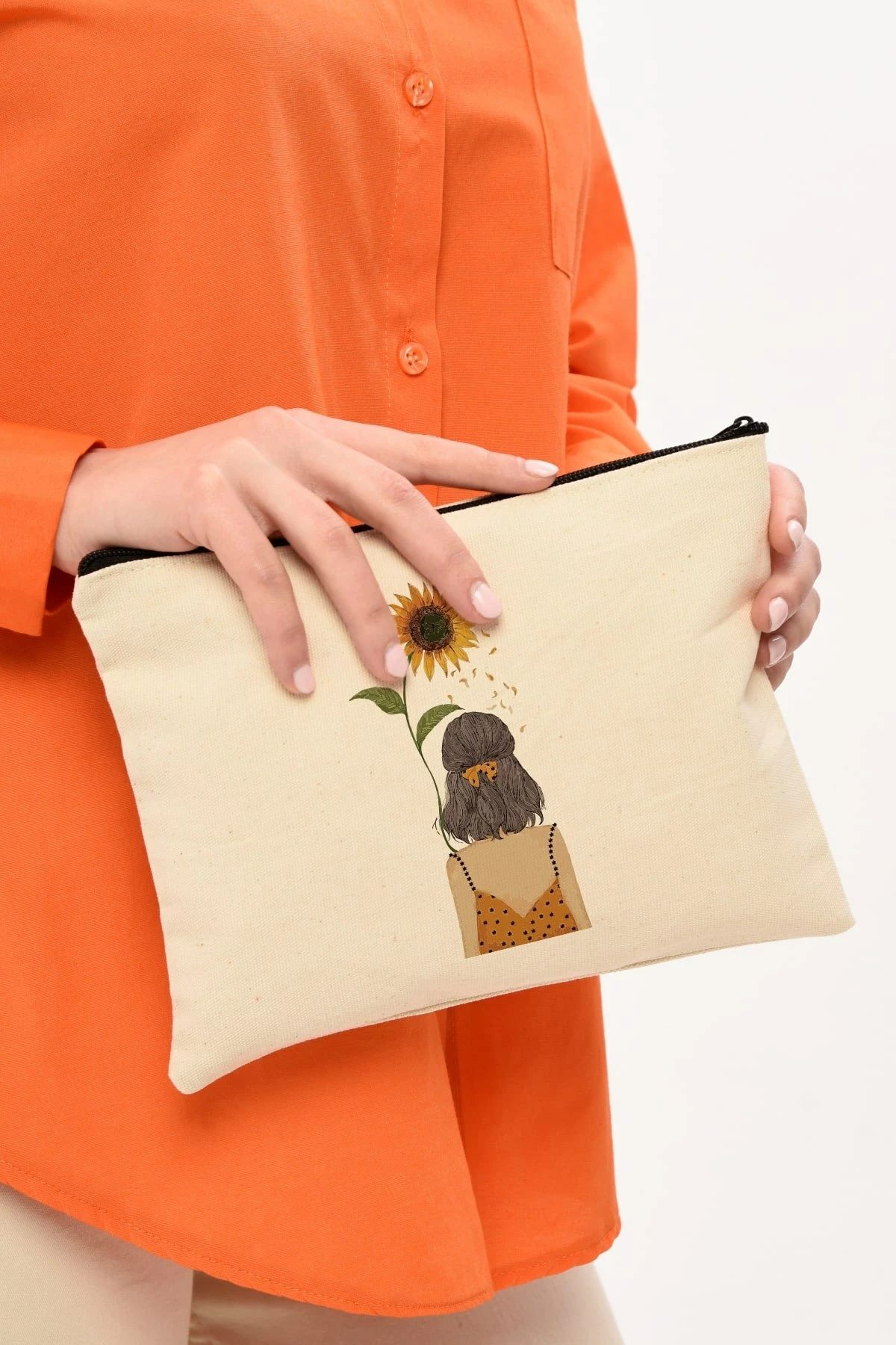 Kozmetična torbica Zoozie Bags, krem, 25 x 18 cm