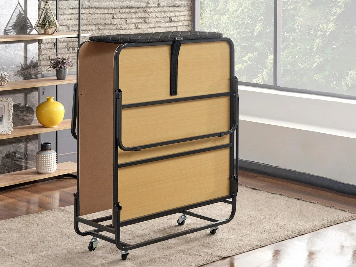 Zložljiva postelja Hanah Home XL, bela in črna