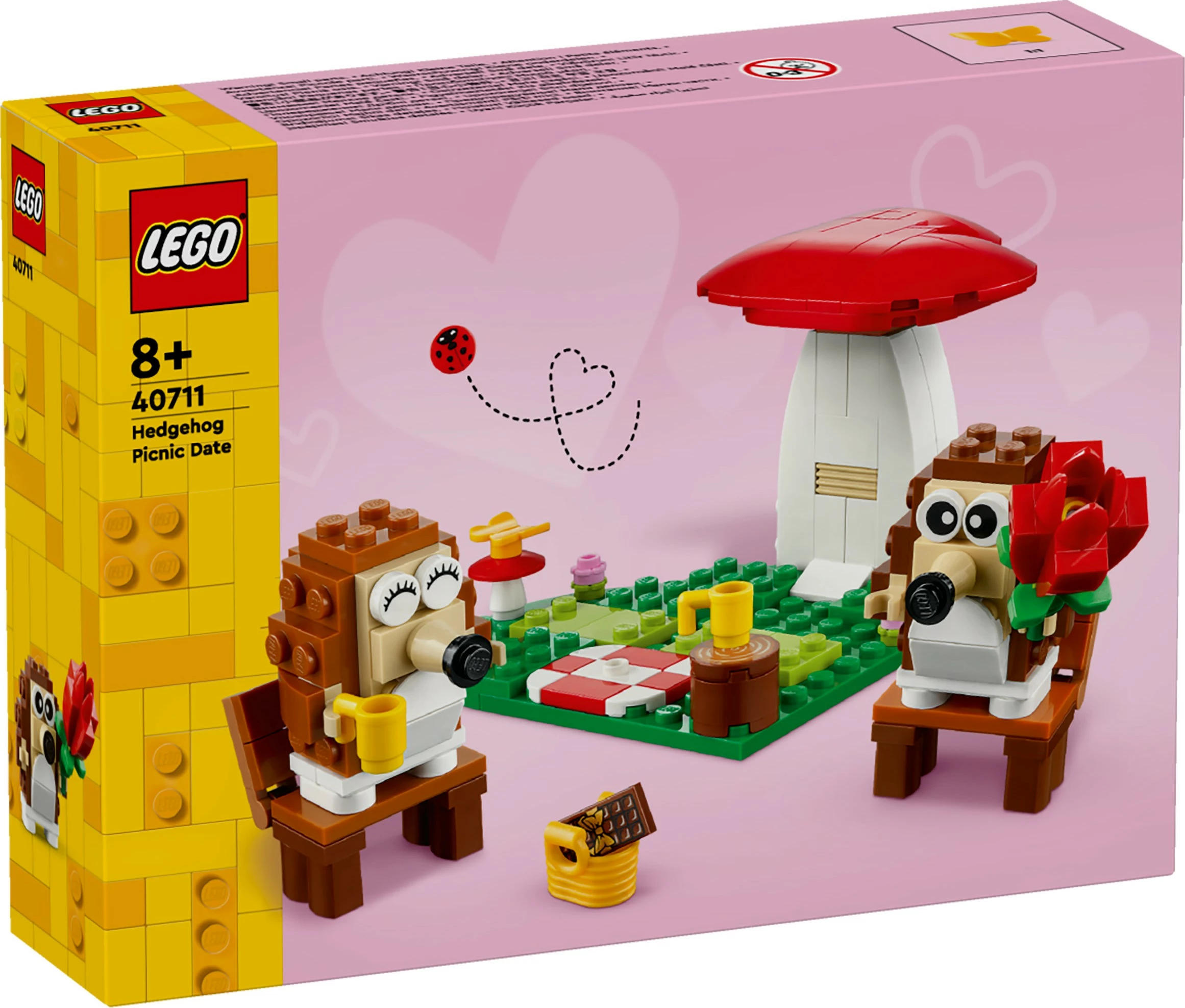 Gradbeni komplet Igel und ihr Picknick-Date, LEGO 40711, večbarven