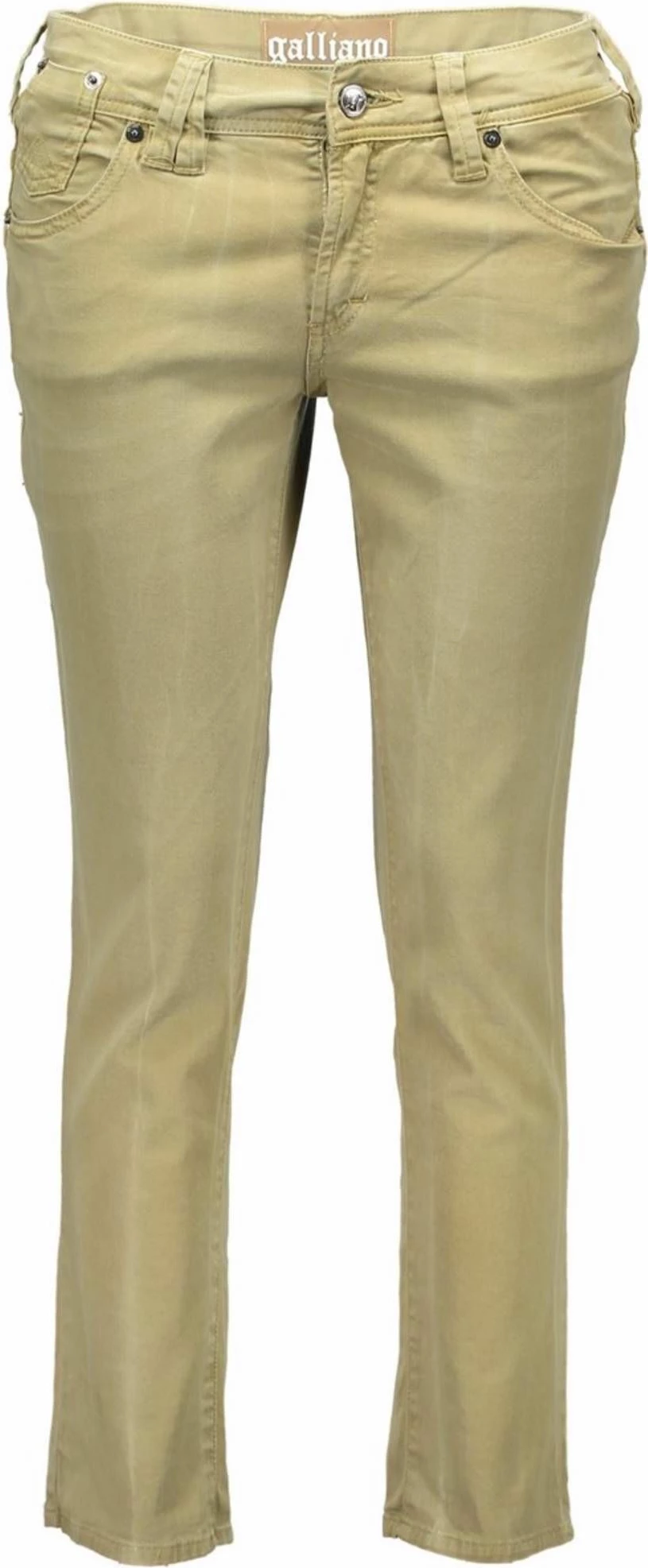 Hlače za ženske JOHN GALLIANO Pinocchietto, zelene