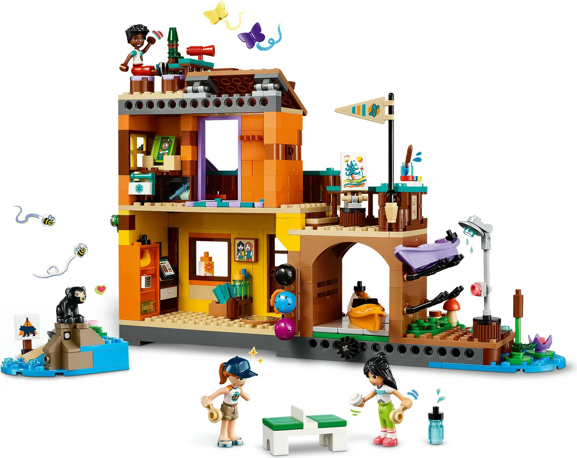 Kamp avantur z kajakom, LEGO Friends 42626, večbarven