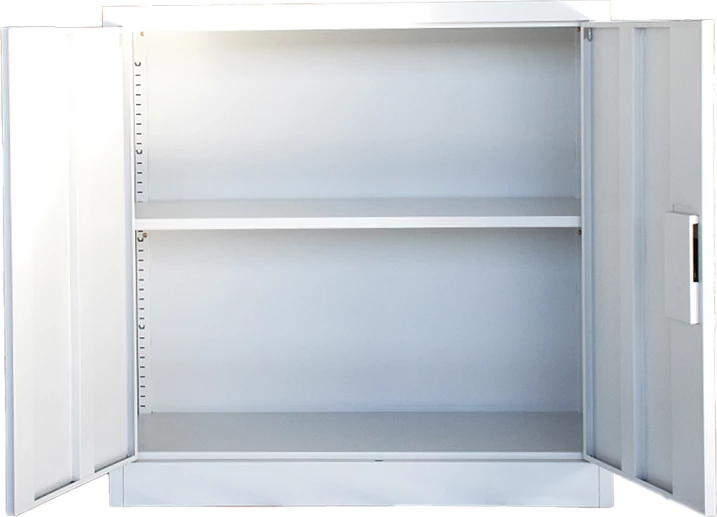 Kovinska omara Armon I, svetlo siva, 90x40x90 cm