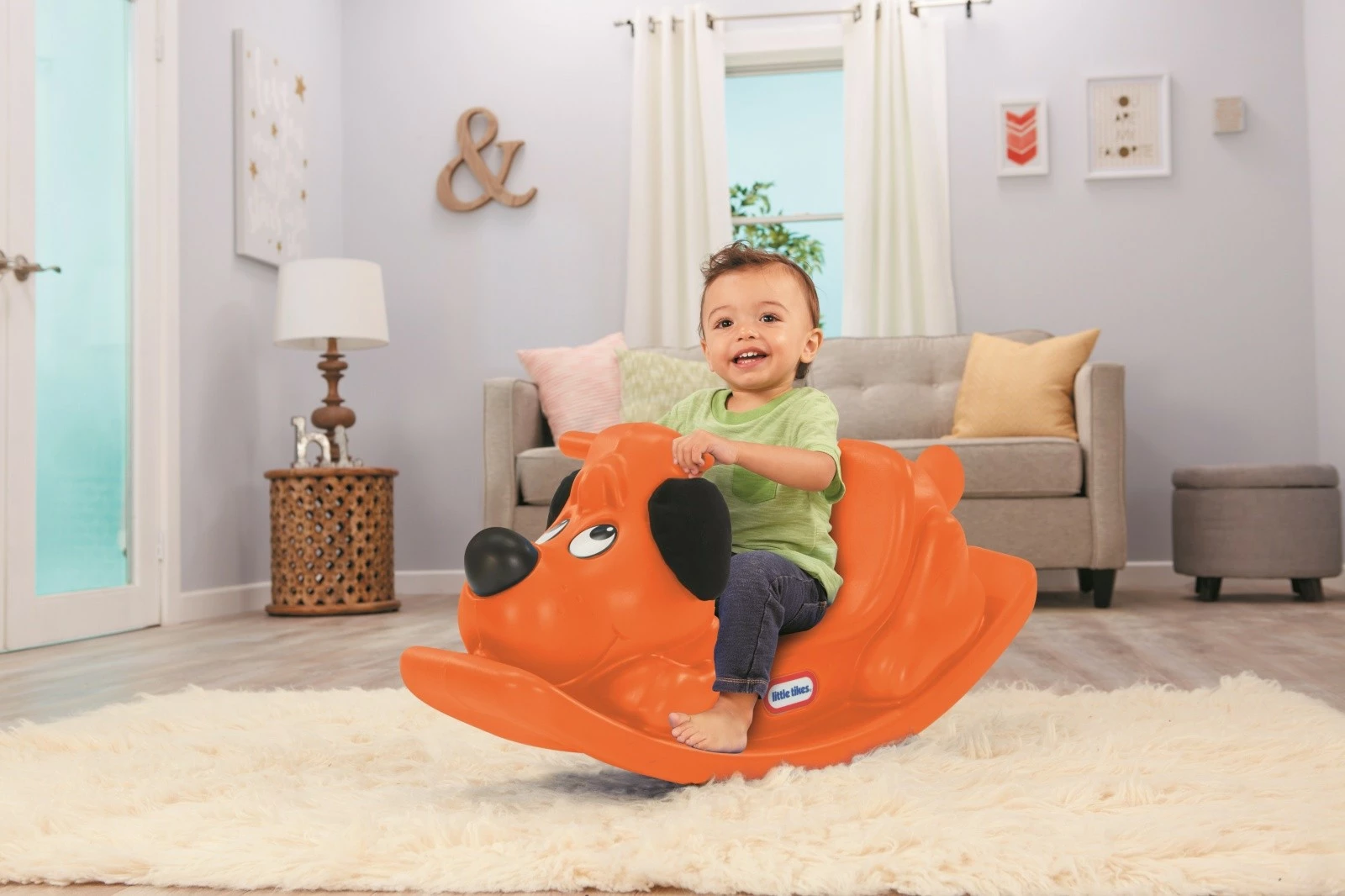 Gugalna igrača Rockin' Puppy Little Tikes, oranžna