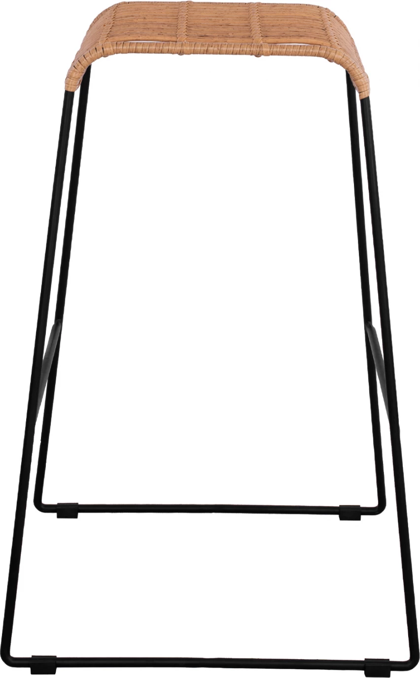 Kovinski stol Allegra FH5641 s pletenjem v bež barvi 49x50x76 cm