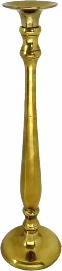 Držalo za sveče ENSUI, aluminij, zlata, 17x17x65 cm