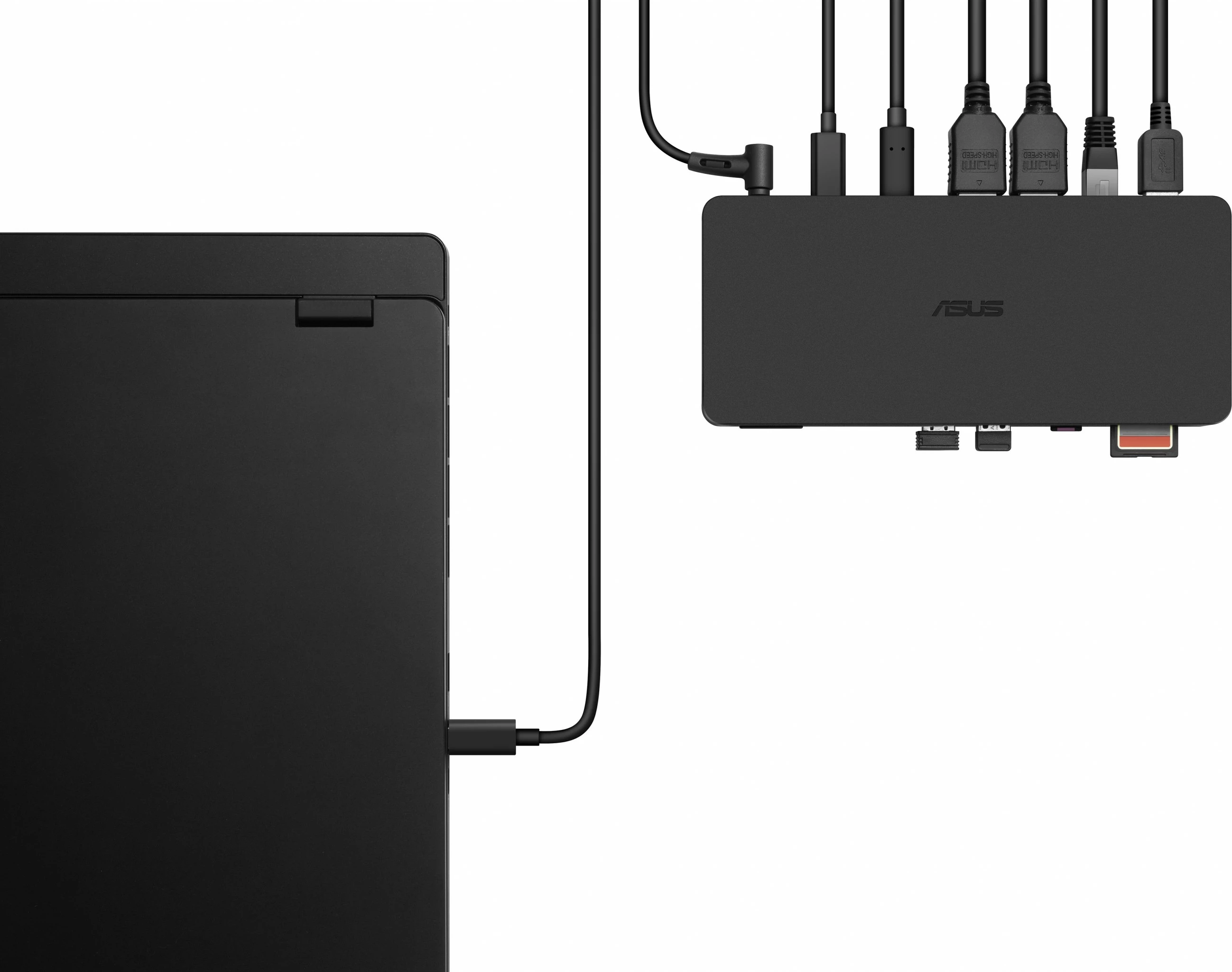 Dok postaja za prenosnike ASUS Triple 4K Thunderbolt 4 Dock DC500, 96W, 2x HDMI 2.1, Thunderbolt 4, Ethernet 2.5G, SD/microSD, črna