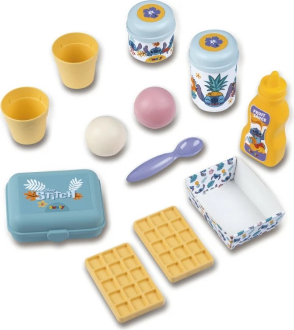 Igralni set plažni bar Lilo & Stitch, Smoby Stitch Beach Bar, 12 dodatkov, večbarven