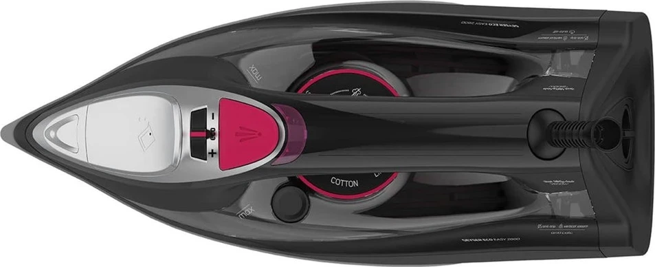 Parni/poletni likalnik s keramično ploščo Taurus Geyser Eco Easy 2800, 2800 W, črn